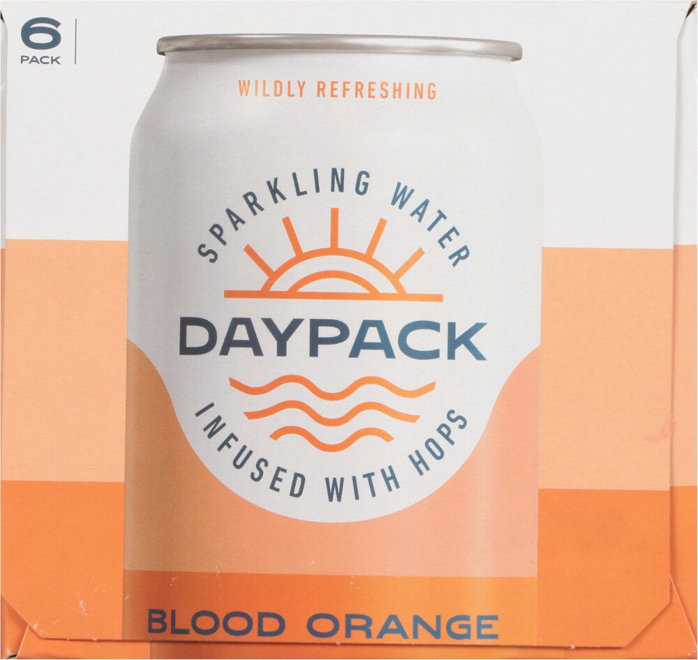 slide 5 of 6, Daypack Blood Orange Sparkling Water Can, 6 ct; 12 fl oz