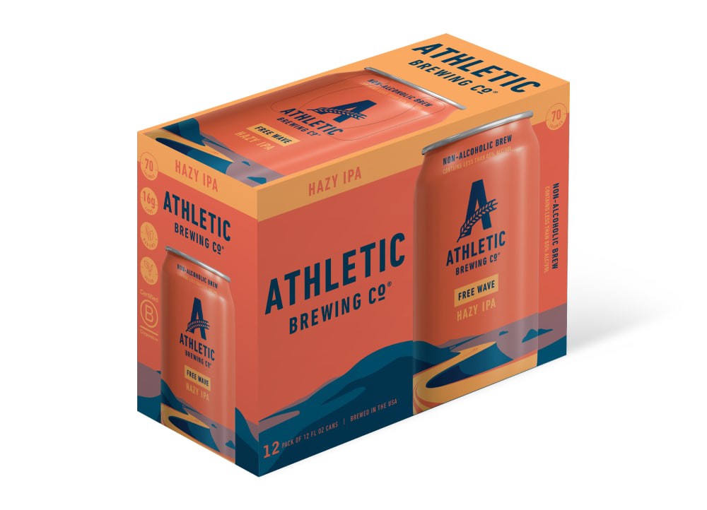 slide 4 of 6, Athletic Brewing Free Wave, 12 ct; 12 oz