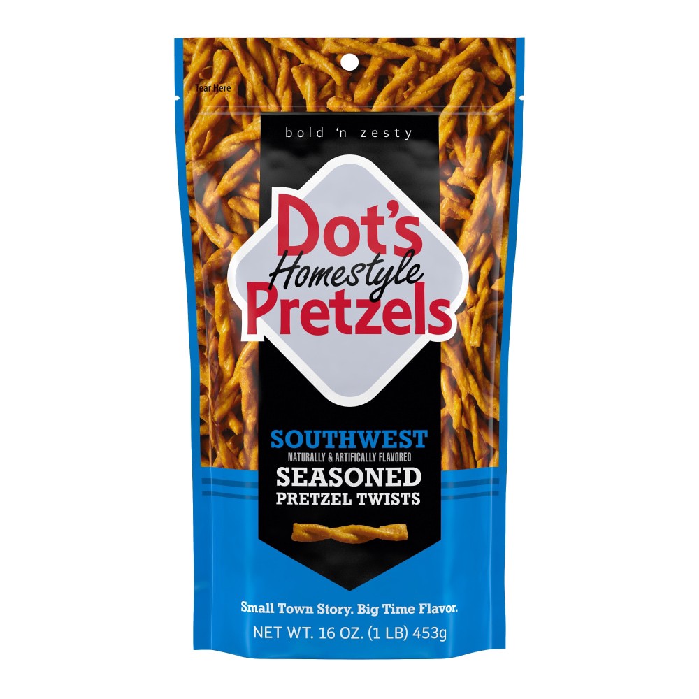 slide 6 of 6, Dot's Homestyle Pretzels Southwest Seasoned Pretzel Twists 16 oz, 16 oz