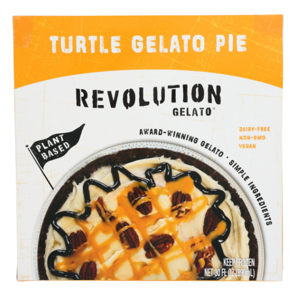 slide 1 of 1, Revolution Gelato Turtle Pie Gelato, 32 fl oz