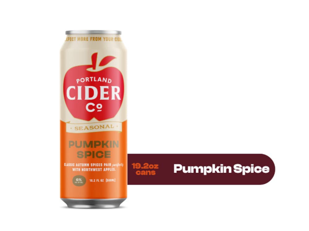 slide 2 of 3, Portland Cider Seasonal Pumpkin Spice Cider Single Can, 19.2 fl oz