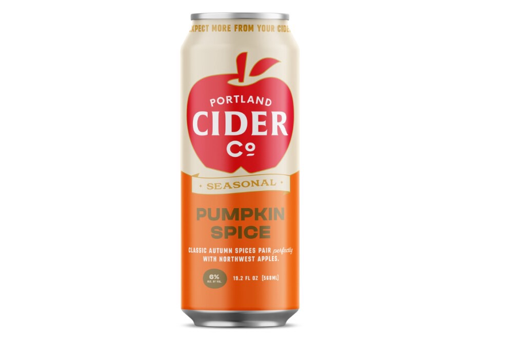 slide 3 of 3, Portland Cider Seasonal Pumpkin Spice Cider Single Can, 19.2 fl oz