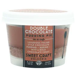 Sweet Craft Dolceria Double Chocolate Pudding Pie in a Cup