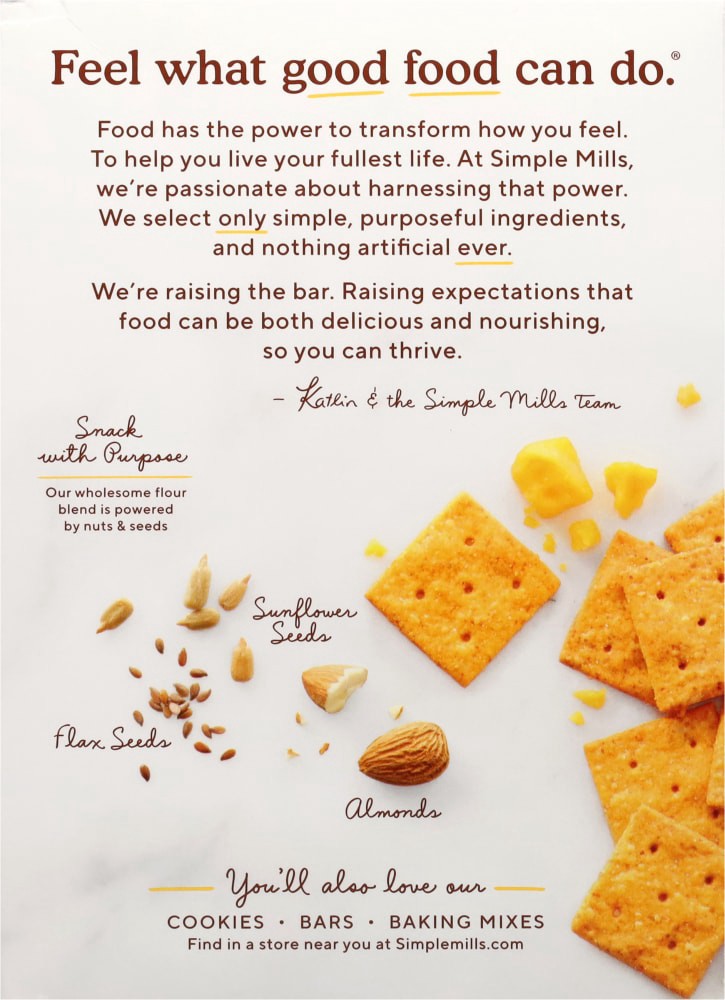slide 6 of 6, Simple Mills Almond Flour Farmhouse Cheddar Crackers 4.25 oz, 4.25 oz