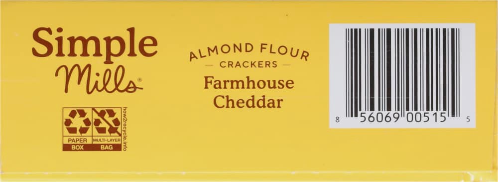 slide 5 of 6, Simple Mills Almond Flour Farmhouse Cheddar Crackers 4.25 oz, 4.25 oz