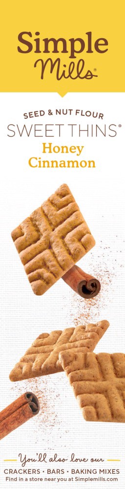 slide 4 of 4, Simple Mills Seed & Nut Flour Honey Cinnamon Sweet Thins - 4.25 oz, 4.25 oz