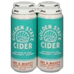 Golden State Dry Mighty Cider 4 pk 1 pt Cans