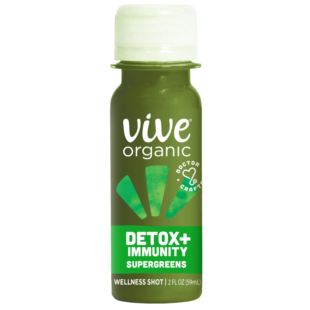 slide 2 of 3, Vive Organic Dual Boost Shot, Detox + Immunity, 2 oz bottle, 2 fl oz