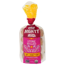 One Mighty Mill Organic Cinnamon Raisin Bagels 4 Pack