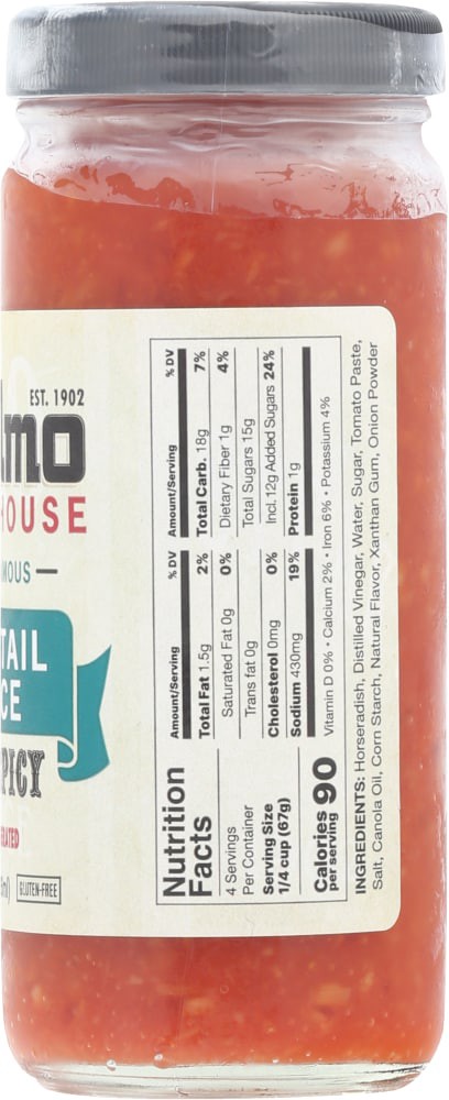 slide 3 of 3, St. Elmo Steak House Very Spicy Cocktail Sauce 8.0 fl oz, 8 oz