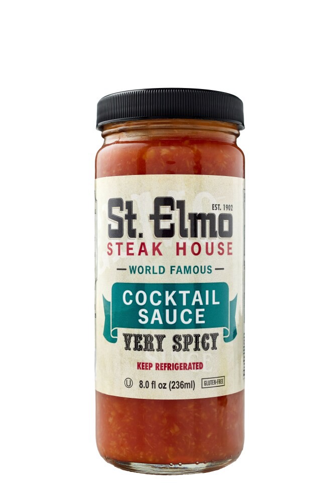 slide 3 of 3, St. Elmo Steak House Very Spicy Cocktail Sauce 8.0 fl oz, 8 oz