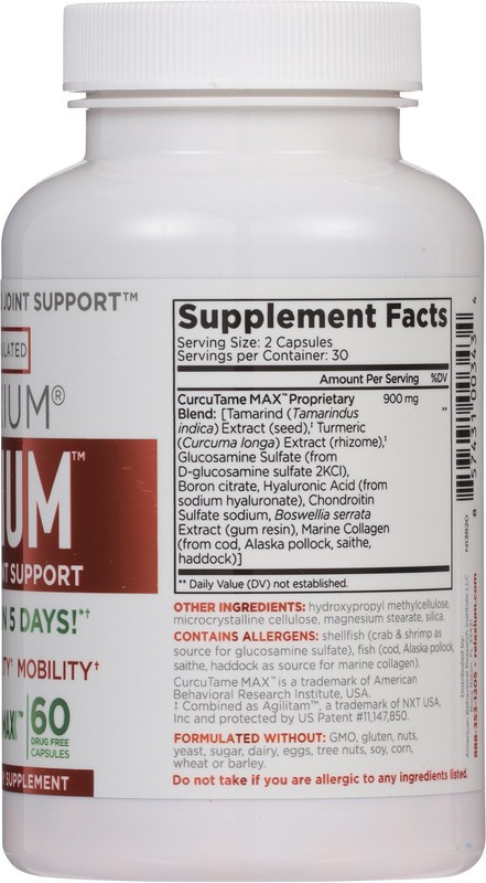 slide 2 of 5, Relaxium Flexium Fast Acting Joint Support 60 Capsules, 60 ct