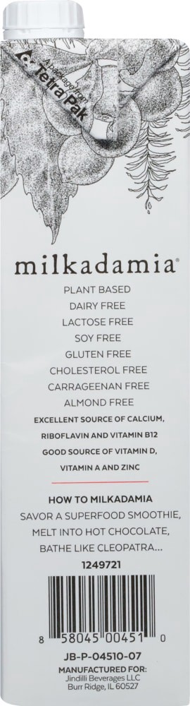 slide 2 of 4, Milkadamia Milkdamia Unsweetened Vanilla Milk - 32 fl oz, 32 fl oz