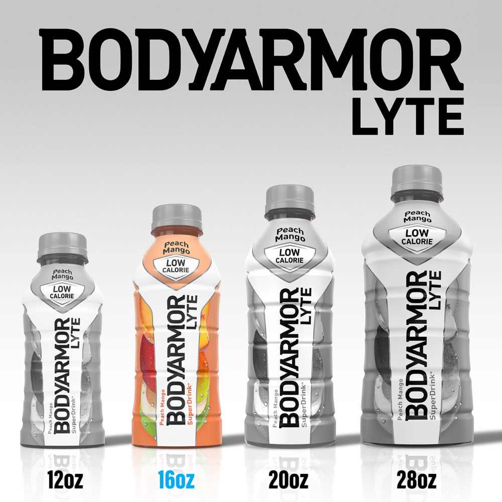 slide 4 of 6, BODYARMOR Lyte Blueberry Pomegranate Electrolyte Sports Drink, 16 fl oz Bottle, 16 fl oz