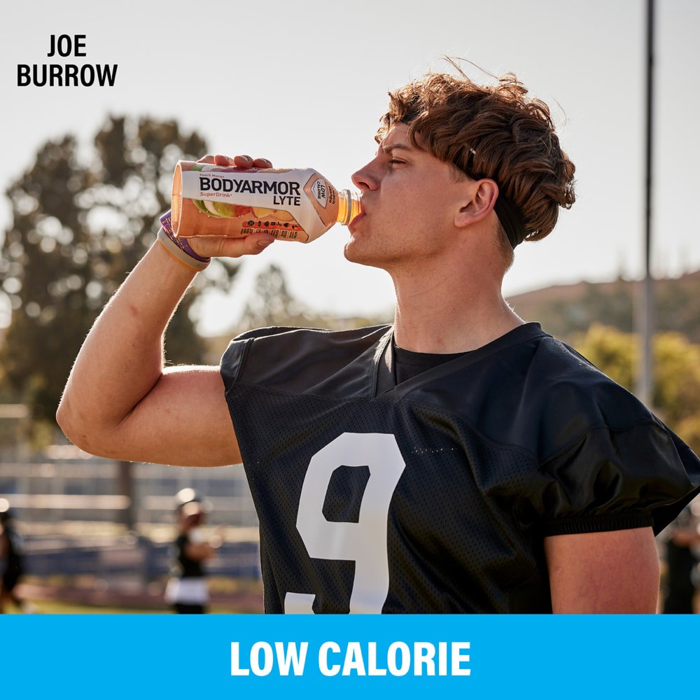 slide 6 of 6, BODYARMOR Lyte Blueberry Pomegranate Electrolyte Sports Drink, 16 fl oz Bottle, 16 fl oz