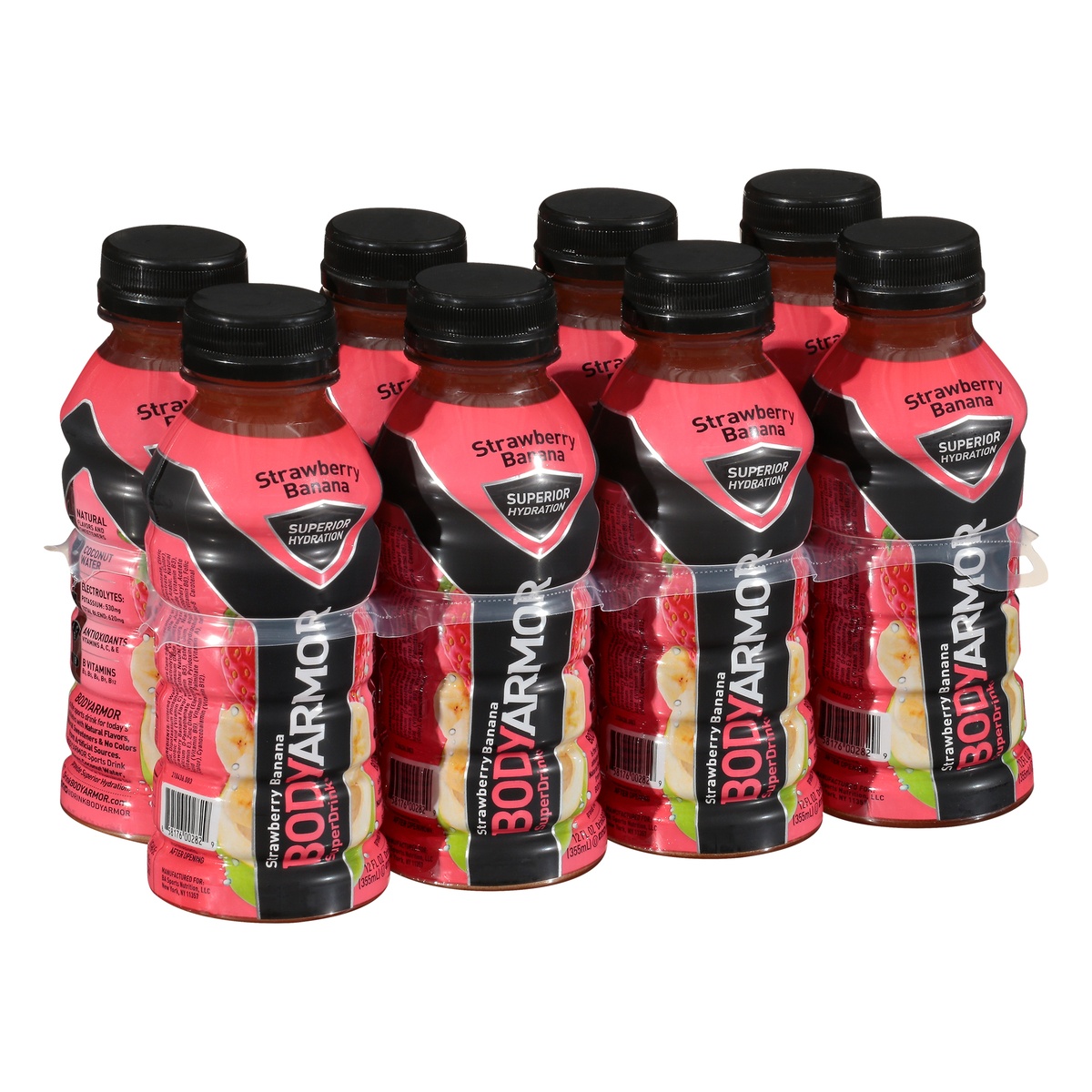 slide 10 of 10, BODYARMOR SuperDrink 8 Pack Strawberry Banana Sports Drink 8 ea, 8 ct; 12 fl oz