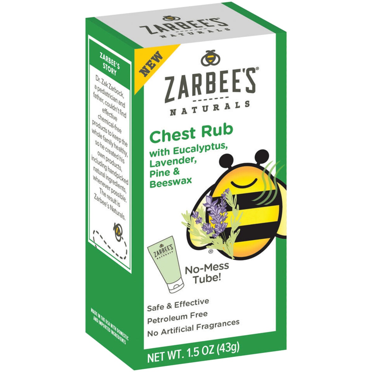 Zarbee's Naturals Chest Rub with Eucalyptus, Lavender, Pine & Beeswax 1