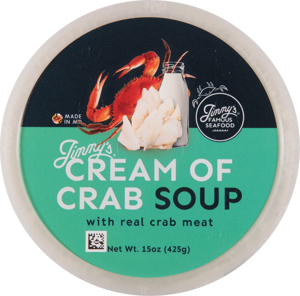 slide 4 of 5, Jimmy's Cream of Crab Soup with Real Crab Meat 15 oz, 15 oz