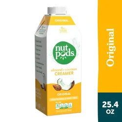 nutpods Unsweetened Non Dairy Original made with Almonds and Coconuts Coffee Creamer