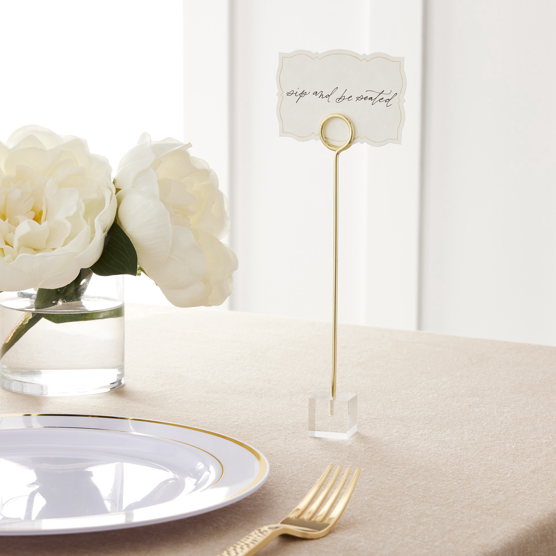 slide 2 of 3, Clear Table Number Stands, 12ct. By Celebrate It, 12 ct