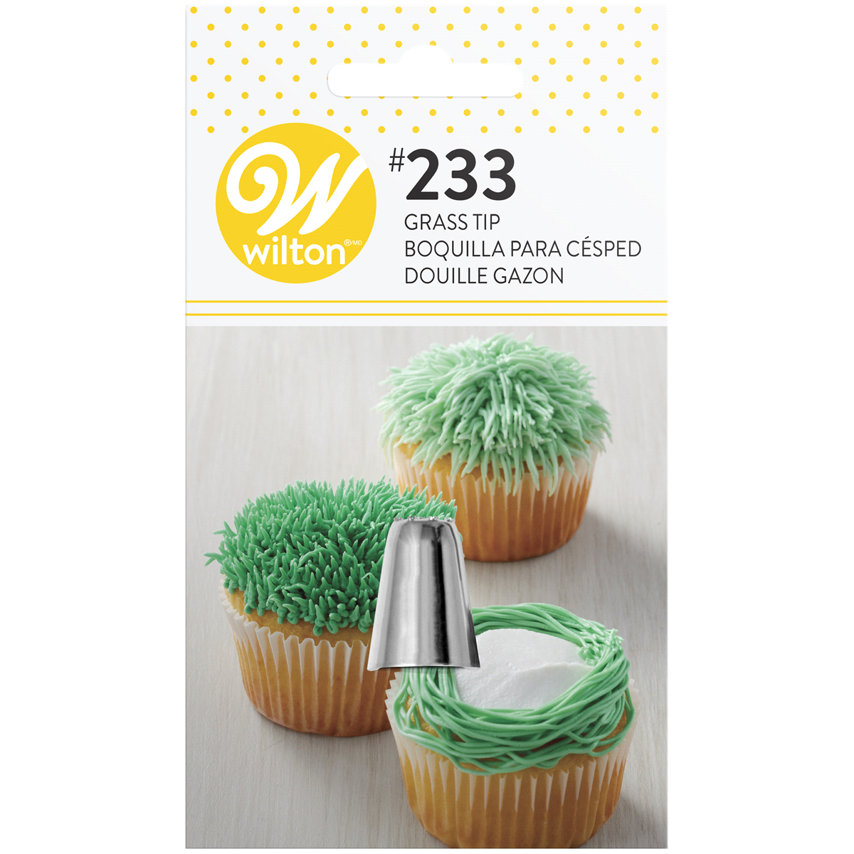 slide 1 of 5, Wilton Grass Decorating Tip 233, 1 ct