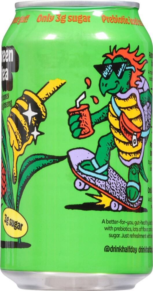 slide 2 of 4, Halfday Tonics Prebiotic Ice T, 12 fl oz