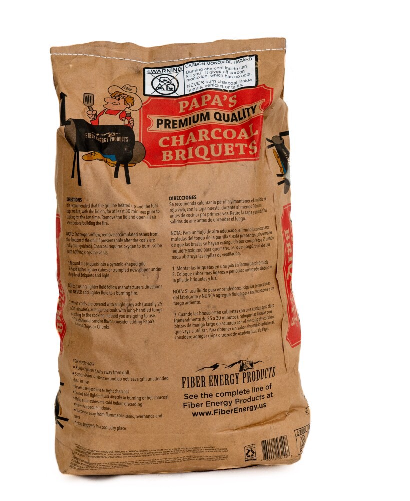 slide 2 of 2, Papa's Briquette Charcoal, 1 ct