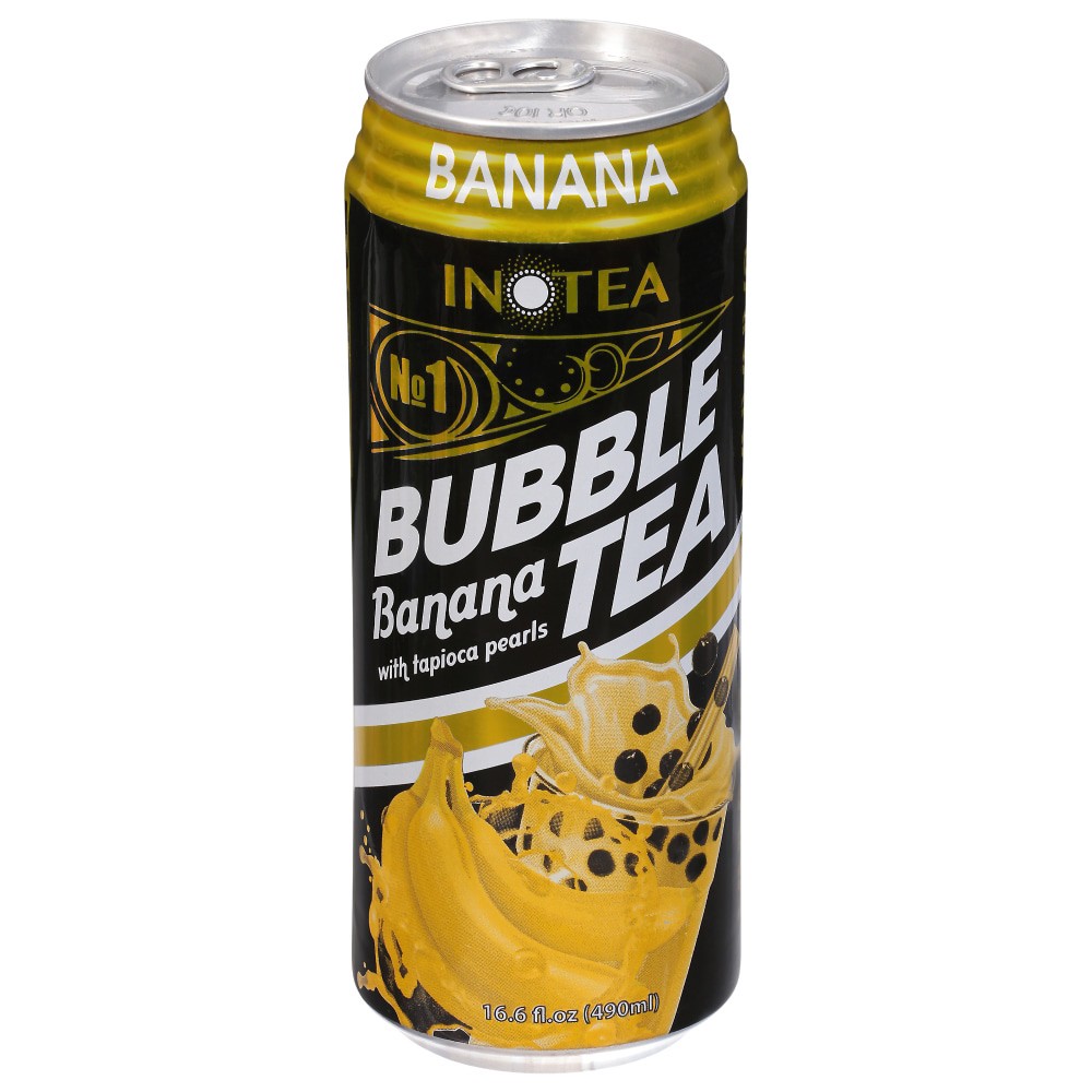 slide 4 of 6, Inotea Bubble Tea Banana, 16.6 oz