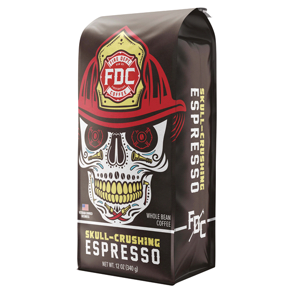 slide 1 of 1, Fdc Skull-Crushing Espresso Whole Bean, 12 oz