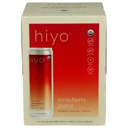 Hiyo Organic Strawberry Guava Functional Seltzer 4 Pack
