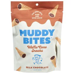 Muddy Bites Milk Waffle Cone Snacks - 2.3 oz
