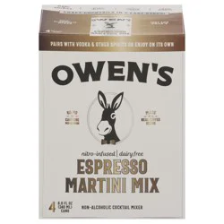 Owen's Non-Alcoholic Espresso Martini Mix Cocktail Mixers - 4 ct