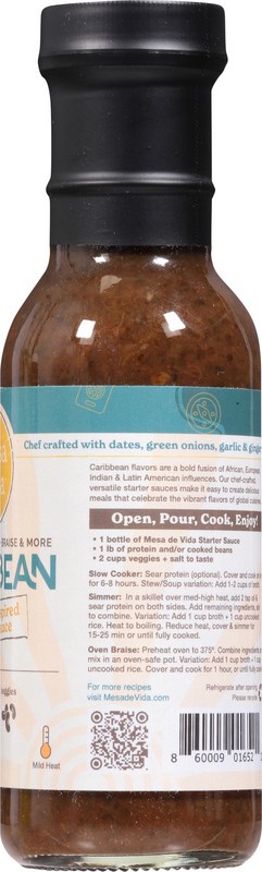 slide 3 of 5, Mesa de Vida Mild Heat Carribean Starter Sauce - 8.5 oz, 8.5 oz