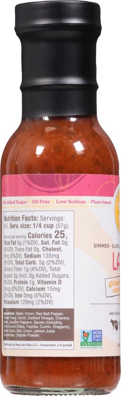 slide 3 of 5, Mesa de Vida Latin Mild Heat Starter Sauce 8.5 oz, 8.5 oz