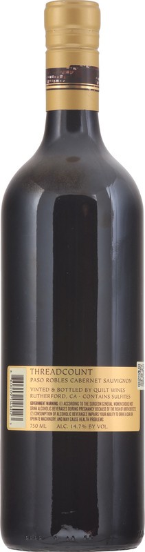 slide 4 of 4, Threadcount Paso Robles Cabernet Sauvignon 750 ml, 750 ml