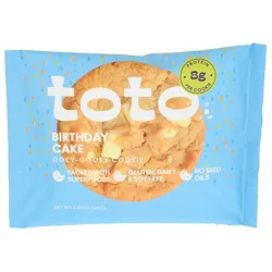 Toto Foods Co Birthday Cake Seed Oil Free Cookie
