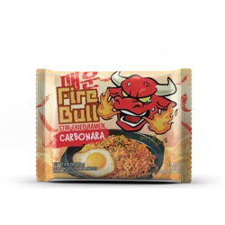 Fire Bull Stir Fried Ramen Carbonara, 4.76 oz