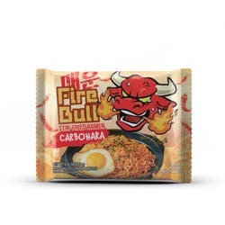 Fire Bull Stir Fried Ramen Carbonara, 4.76 oz