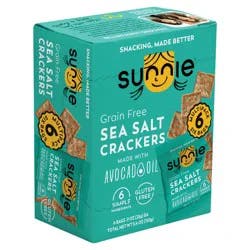 Sunnies Grain Free Sea Salt Crackers 3.6 Oz