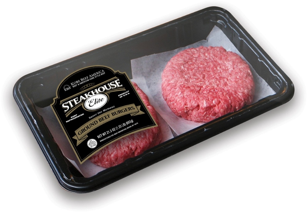 slide 1 of 1, Steakhouse Elite Kobe Ground Beef Burgers, 21.3 oz