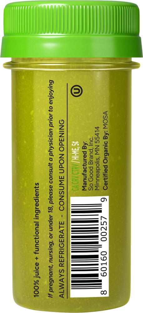 slide 4 of 4, So Good So You Energy Mango Spinach Shot, 1.7 fl oz