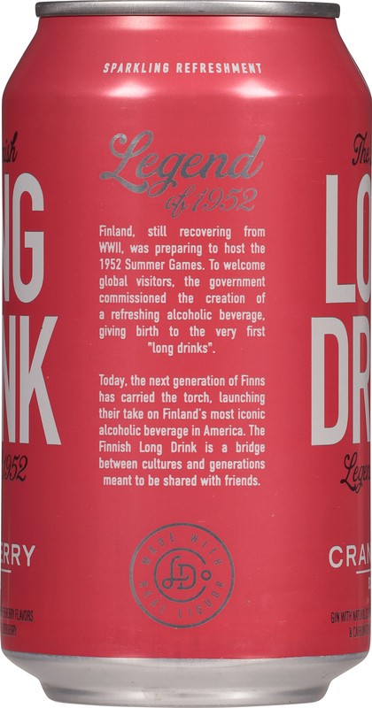 slide 3 of 4, The Finnish Long Drink Long Drink Cranberry Gin 12 fl oz, 12 oz