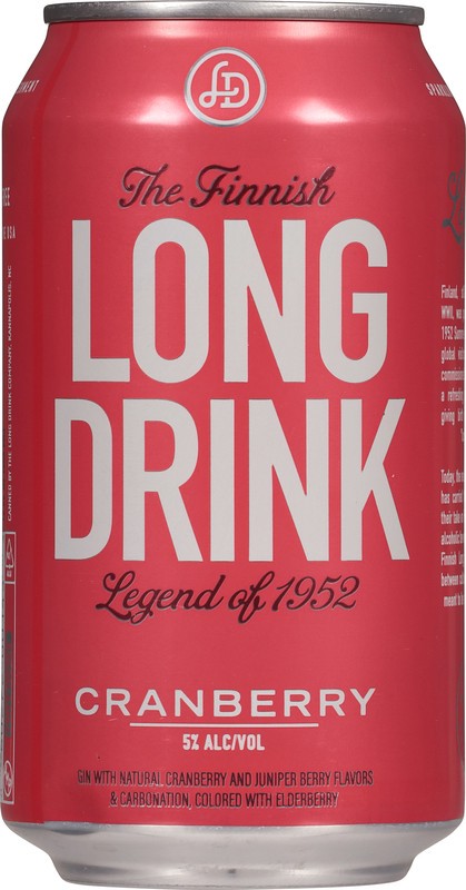 slide 4 of 4, The Finnish Long Drink Long Drink Cranberry Gin 12 fl oz, 12 oz