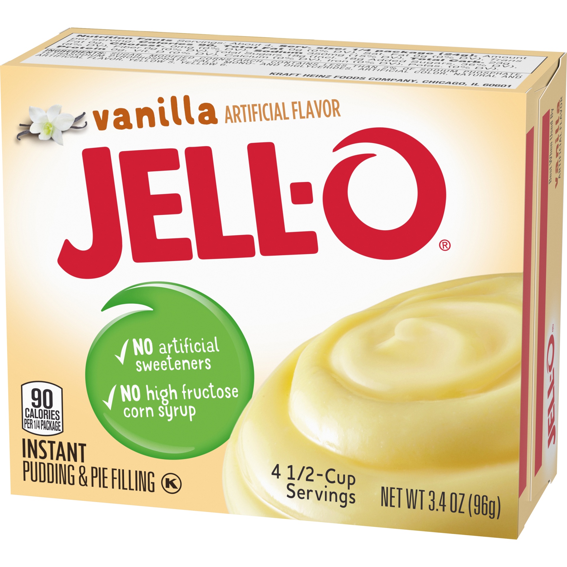 slide 4 of 7, Jell-O Vanilla Instant Pudding & Pie Filling Mix, 3.4 oz