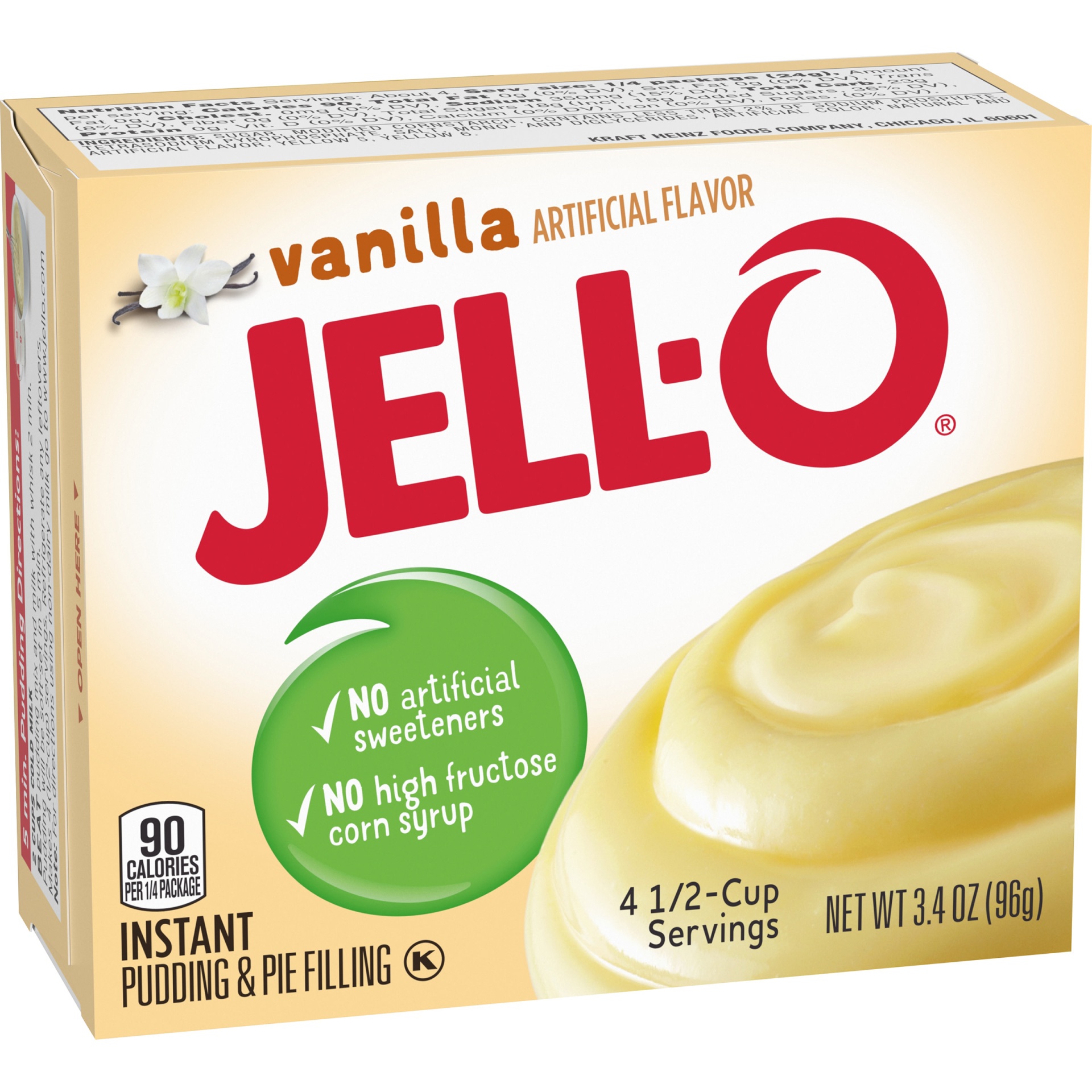 slide 4 of 7, Jell-O Vanilla Instant Pudding & Pie Filling Mix, 3.4 oz