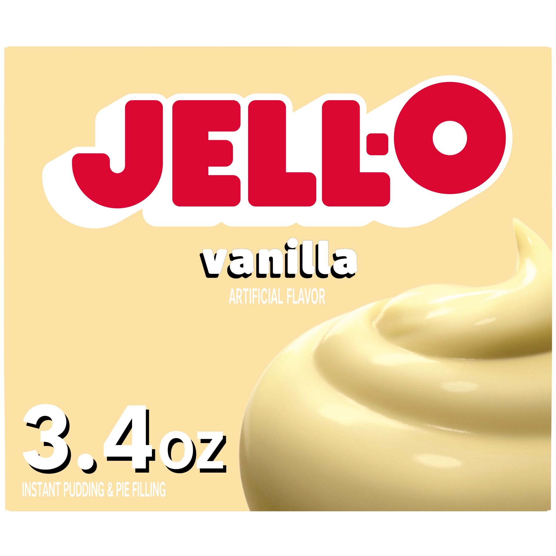 slide 1 of 8, Jell-O Vanilla Artificially Flavored Instant Pudding & Pie Filling Mix, 3.4 oz. Box, 3.4 oz