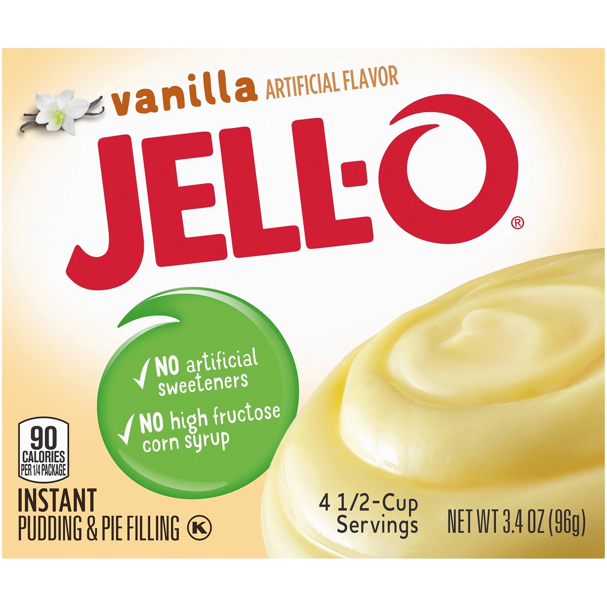 slide 8 of 8, Jell-O Vanilla Artificially Flavored Instant Pudding & Pie Filling Mix, 3.4 oz. Box, 3.4 oz