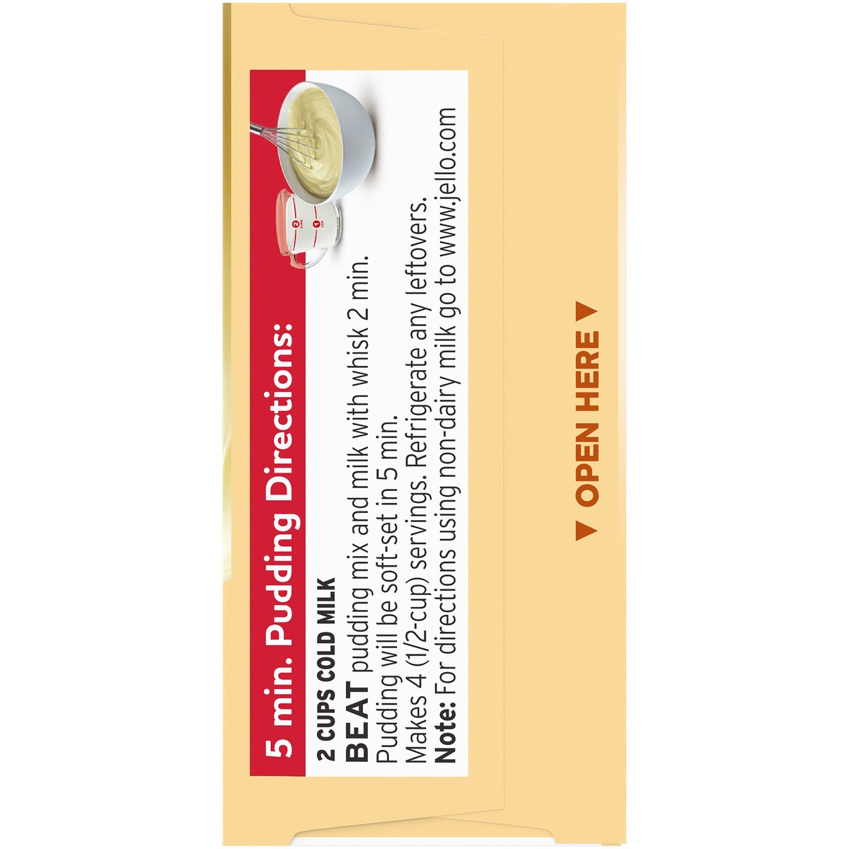 slide 4 of 8, Jell-O Vanilla Artificially Flavored Instant Pudding & Pie Filling Mix, 3.4 oz. Box, 3.4 oz