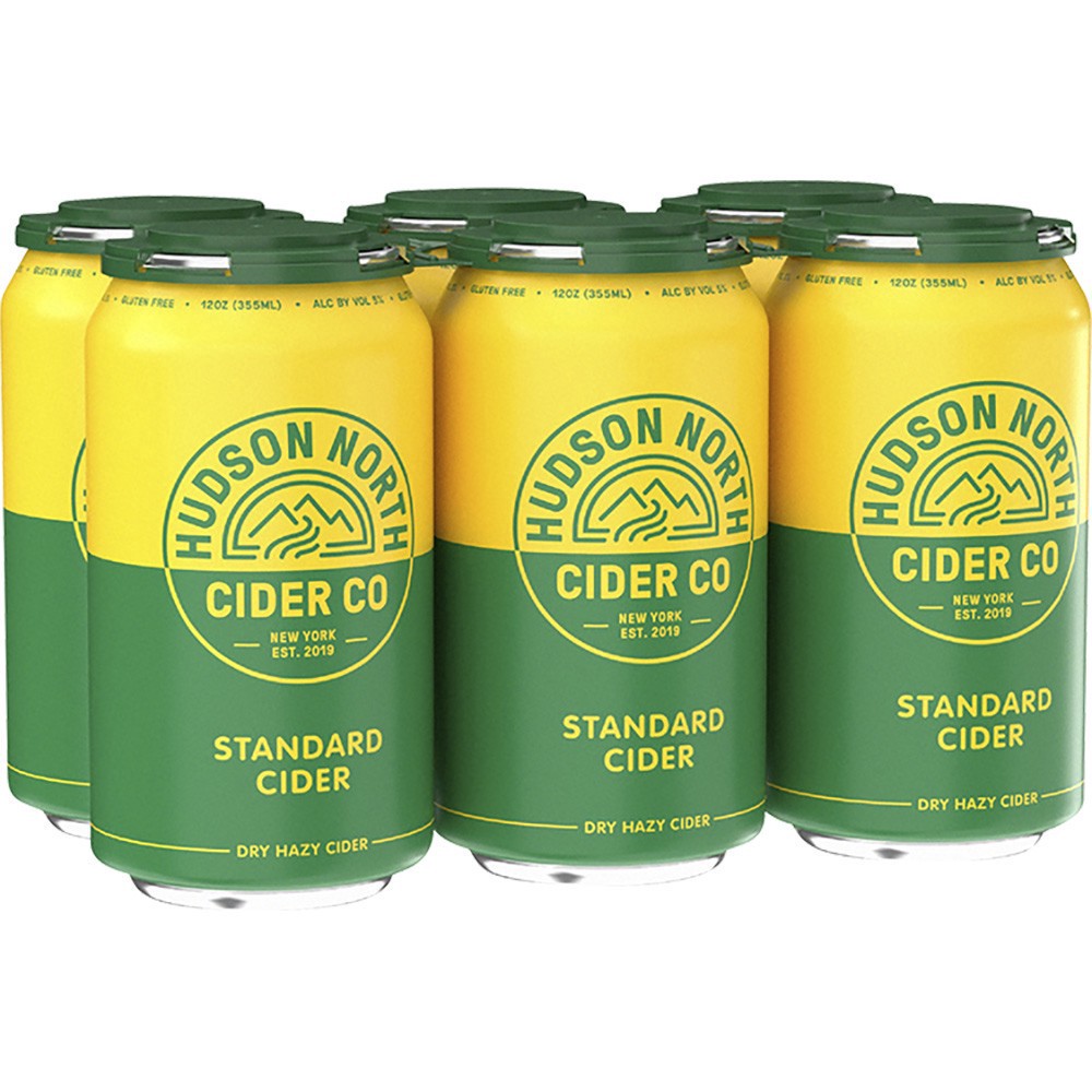 slide 1 of 1, Hudson North Cider Co Standard New York Cider 6 - 12 oz Cans, 72 oz