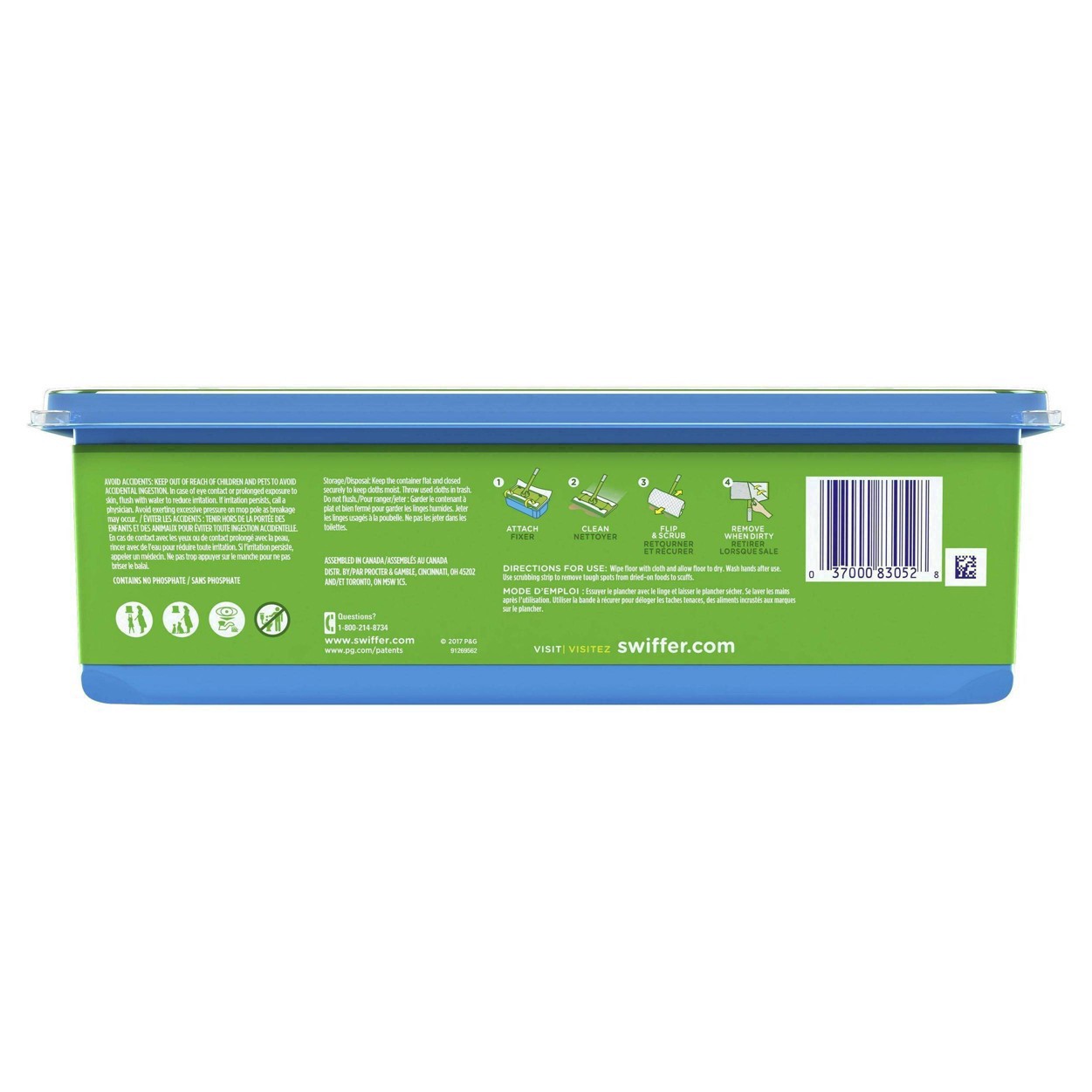 slide 49 of 98, Swiffer Sweeper Wet Mopping Cloth Refills for Floor Mopping and Cleaning, Multi-Surface Floor Cleaner with Gain Original Scent, 24 Count, 24 ct